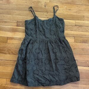 Elegant Green Loft Eyelet Dress